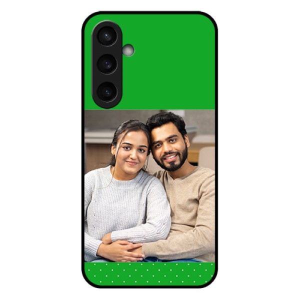 Samsung Galaxy S23 FE 5G Custom Glass Phone Case - Green Pattern Design Samsung Galaxy S23 FE 5G Custom Glass Phone Case - Green Pattern Design