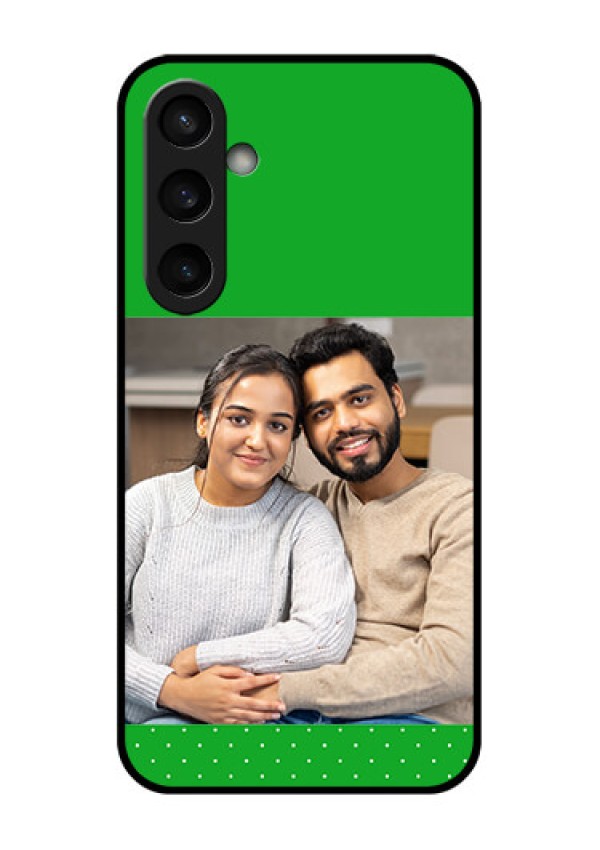 Samsung Galaxy S23 FE 5G Custom Glass Phone Case - Green Pattern Design