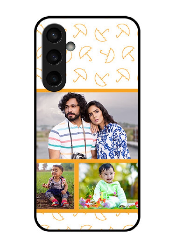 Samsung Galaxy S23 FE 5G Custom Glass Phone Case - Yellow Pattern Design