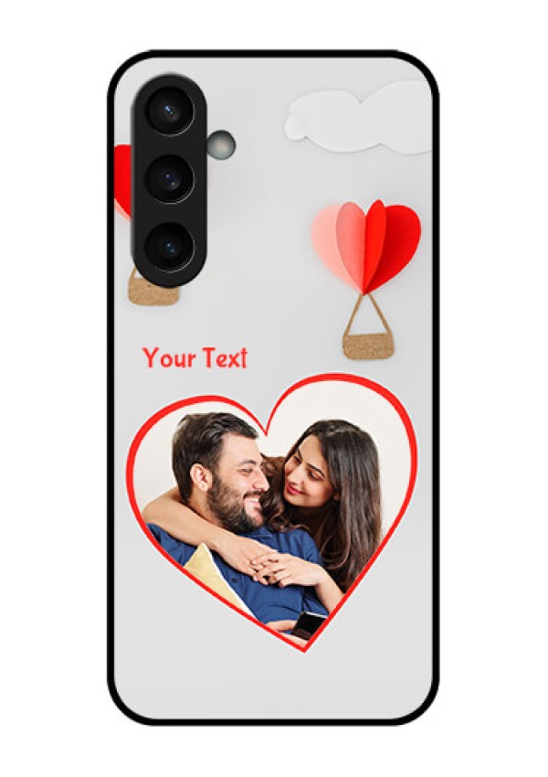 Samsung Galaxy S23 FE 5G Custom Glass Phone Case - Parachute Love Design