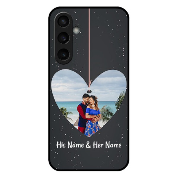 Samsung Galaxy S23 FE 5G Custom Glass Phone Case - Hanging Heart Design Samsung Galaxy S23 FE 5G Custom Glass Phone Case - Hanging Heart Design