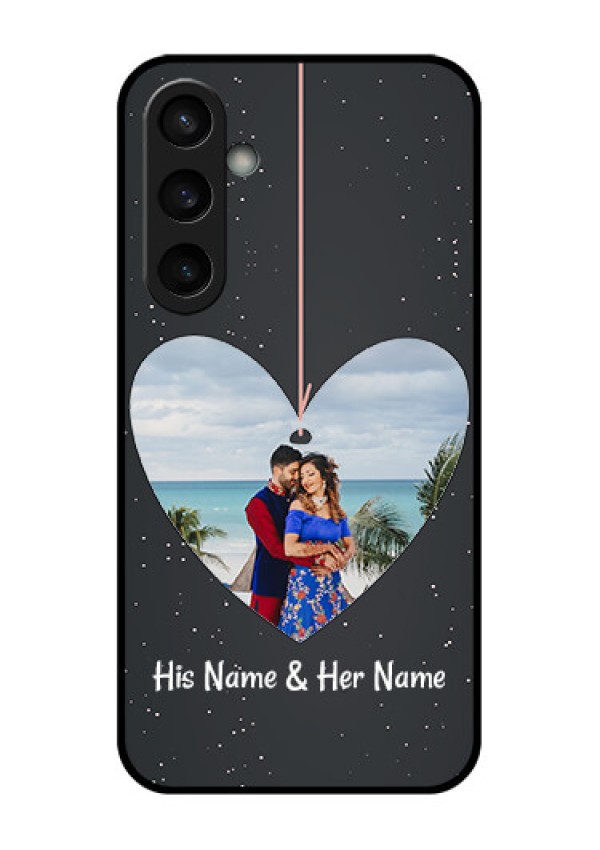 Samsung Galaxy S23 FE 5G Custom Glass Phone Case - Hanging Heart Design