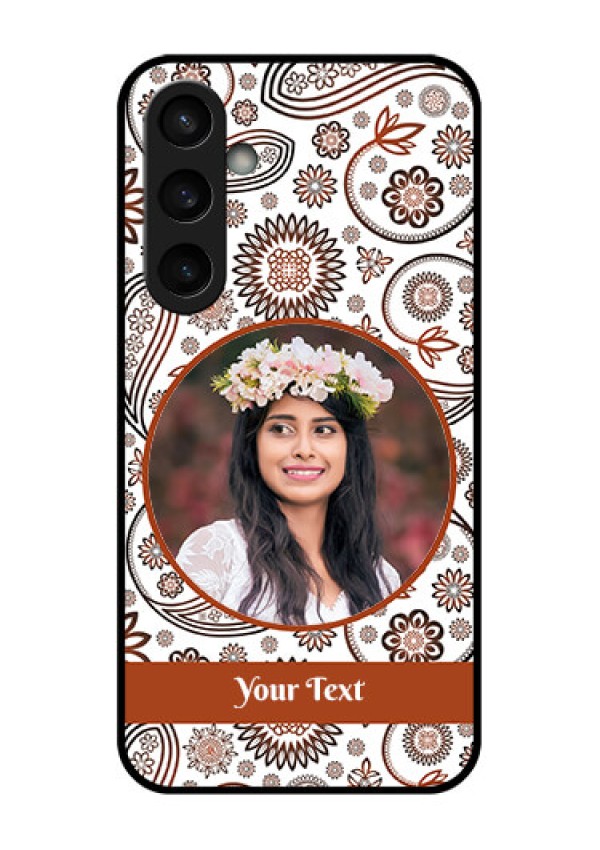 Samsung Galaxy S23 FE 5G Custom Glass Phone Case - Abstract Flower Design