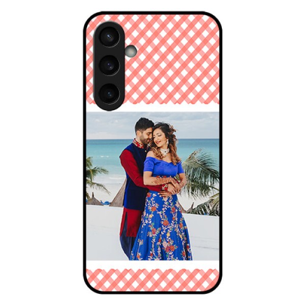 Samsung Galaxy S23 FE 5G Custom Glass Phone Case - Pink Pattern Design Samsung Galaxy S23 FE 5G Custom Glass Phone Case - Pink Pattern Design