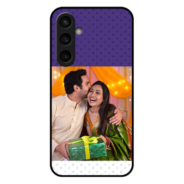 Samsung Galaxy S23 FE 5G Custom Glass Phone Case - Violet Colored Pattern Design Samsung Galaxy S23 FE 5G Custom Glass Phone Case - Violet Colored Pattern Design
