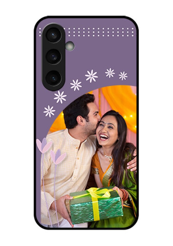 Samsung Galaxy S23 FE 5G Custom Glass Phone Case - Lavender Flowers Design