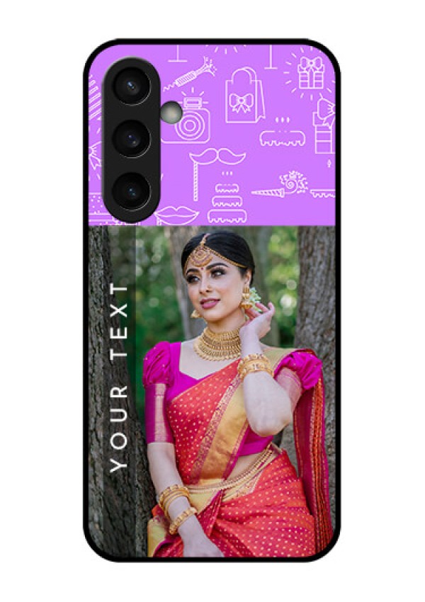 Samsung Galaxy S23 FE 5G Custom Glass Phone Case - Birthday Icons Design