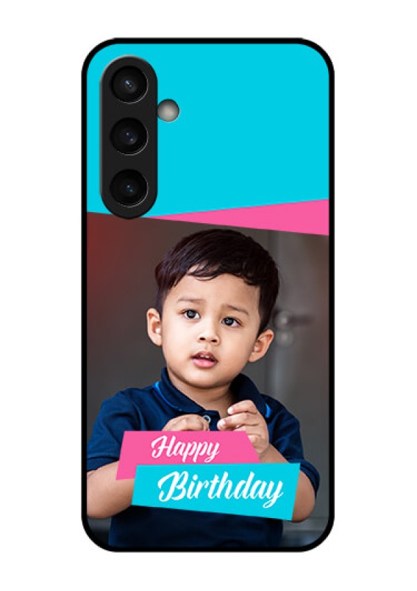 Samsung Galaxy S23 FE 5G Custom Glass Phone Case - Image Holder With 2 Color Design