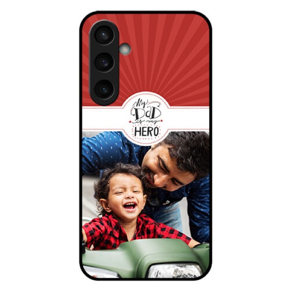 Samsung Galaxy S23 FE 5G Custom Glass Phone Case - My Dad Hero Design