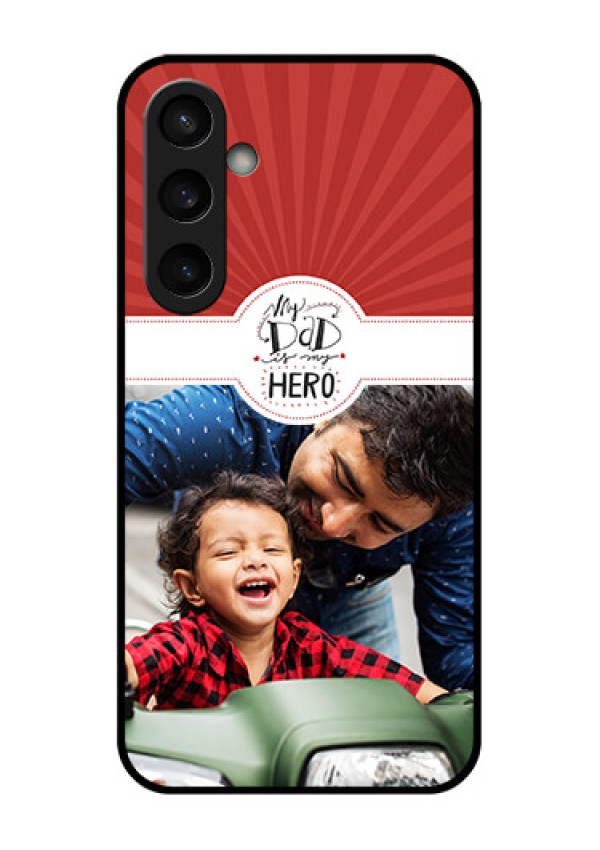 Samsung Galaxy S23 FE 5G Custom Glass Phone Case - My Dad Hero Design
