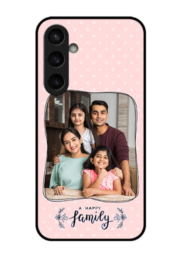 Samsung Galaxy S23 FE 5G Custom Glass Phone Case - Family With Dots Design