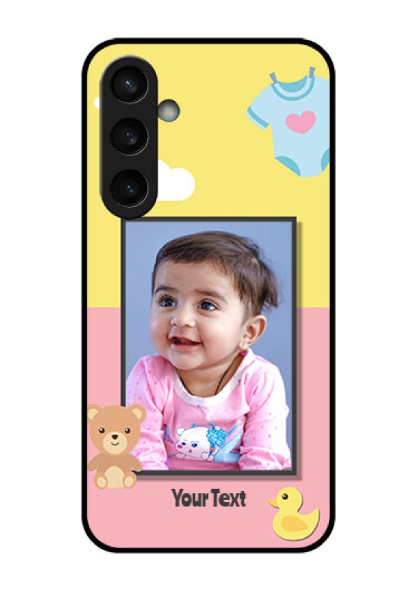 Samsung Galaxy S23 FE 5G Custom Glass Phone Case - Kids 2 Color Design