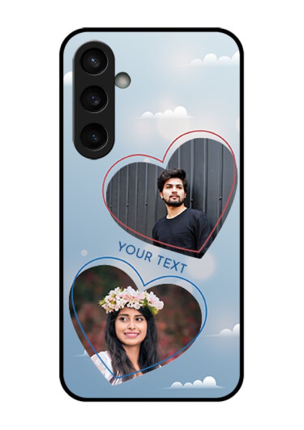 Samsung Galaxy S23 FE 5G Custom Glass Phone Case - Blue Color Couple Design