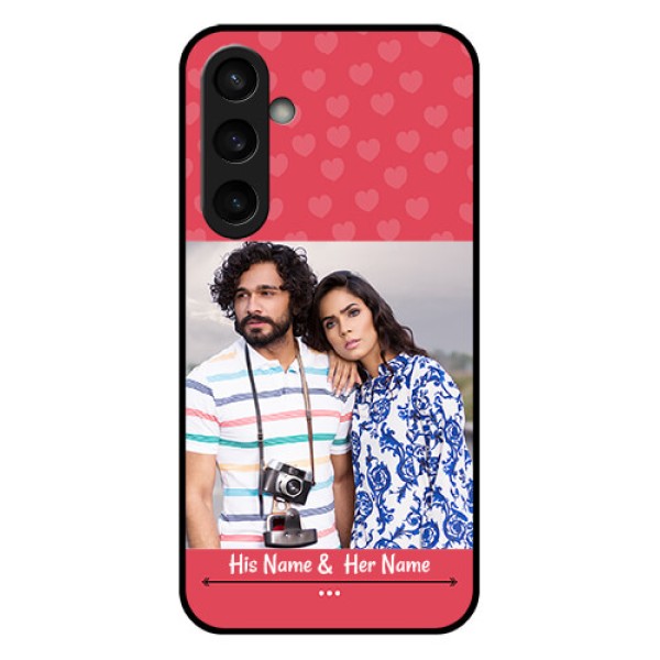 Samsung Galaxy S23 FE 5G Custom Glass Phone Case - Simple Love Design Samsung Galaxy S23 FE 5G Custom Glass Phone Case - Simple Love Design