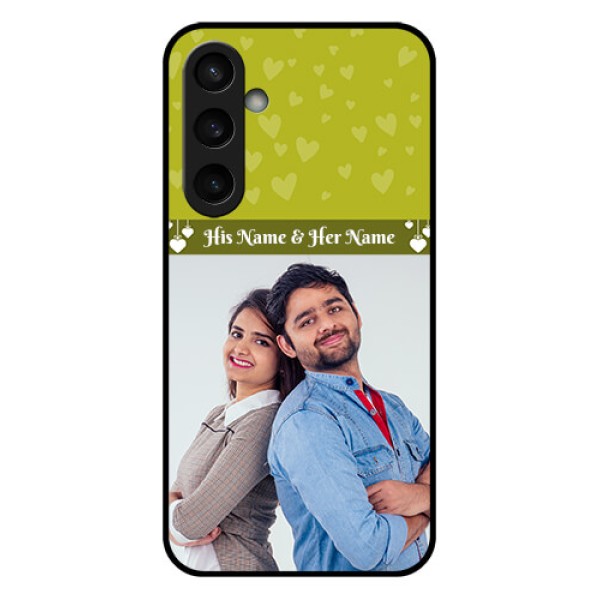 Samsung Galaxy S23 FE 5G Custom Glass Phone Case - You & Me Heart Design Samsung Galaxy S23 FE 5G Custom Glass Phone Case - You & Me Heart Design