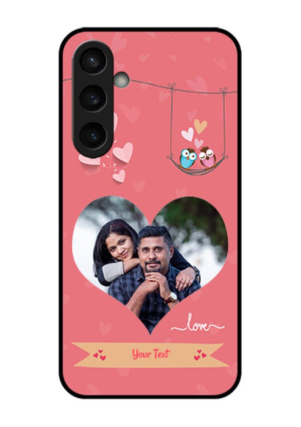 Samsung Galaxy S23 FE 5G Custom Glass Phone Case - Peach Color Love Design