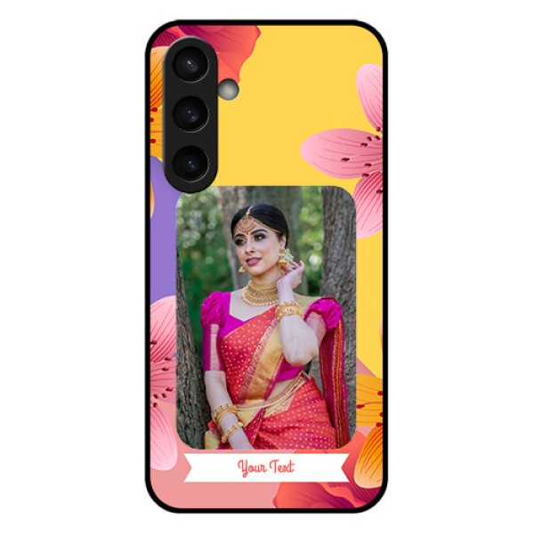 Samsung Galaxy S23 FE 5G Custom Glass Phone Case - 3 Image With Vintage Floral Design