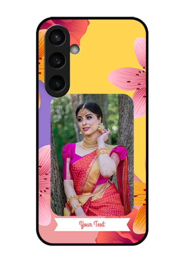 Samsung Galaxy S23 FE 5G Custom Glass Phone Case - 3 Image With Vintage Floral Design