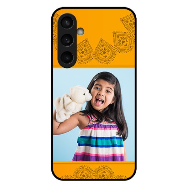 Samsung Galaxy S23 FE 5G Custom Glass Phone Case - Photo Wedding Design Samsung Galaxy S23 FE 5G Custom Glass Phone Case - Photo Wedding Design
