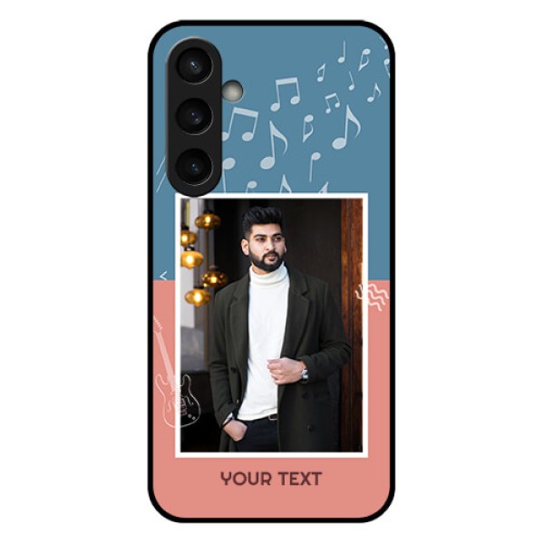 Samsung Galaxy S23 FE 5G Custom Glass Phone Case - With Color Musical Note Design Samsung Galaxy S23 FE 5G Custom Glass Phone Case - With Color Musical Note Design