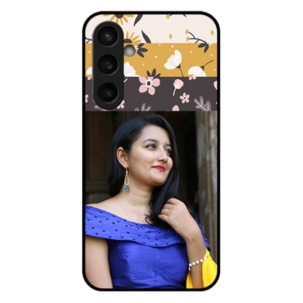 Samsung Galaxy S23 FE 5G Custom Glass Phone Case - Stylish Floral Design Samsung Galaxy S23 FE 5G Custom Glass Phone Case - Stylish Floral Design