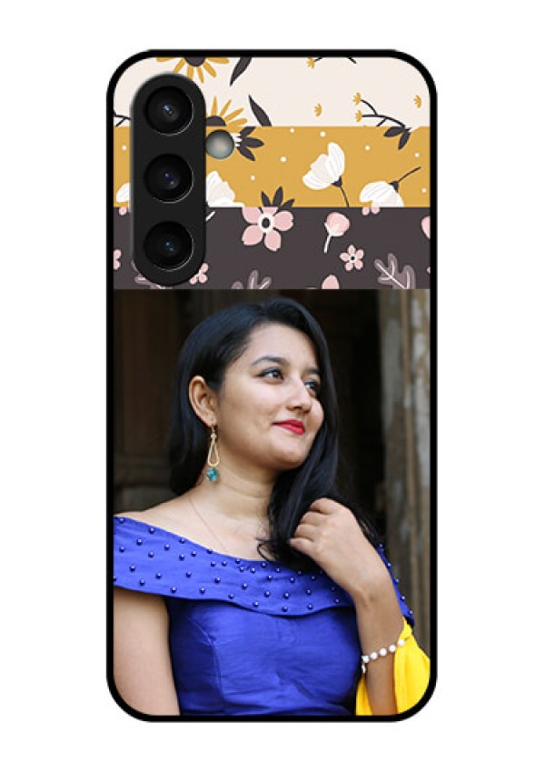 Samsung Galaxy S23 FE 5G Custom Glass Phone Case - Stylish Floral Design