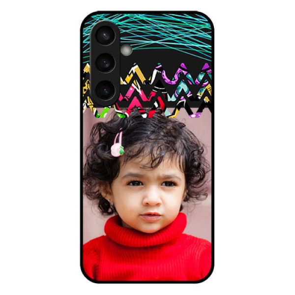 Samsung Galaxy S23 FE 5G Custom Glass Phone Case - Neon Abstract Design