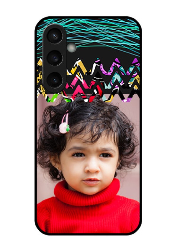 Samsung Galaxy S23 FE 5G Custom Glass Phone Case - Neon Abstract Design