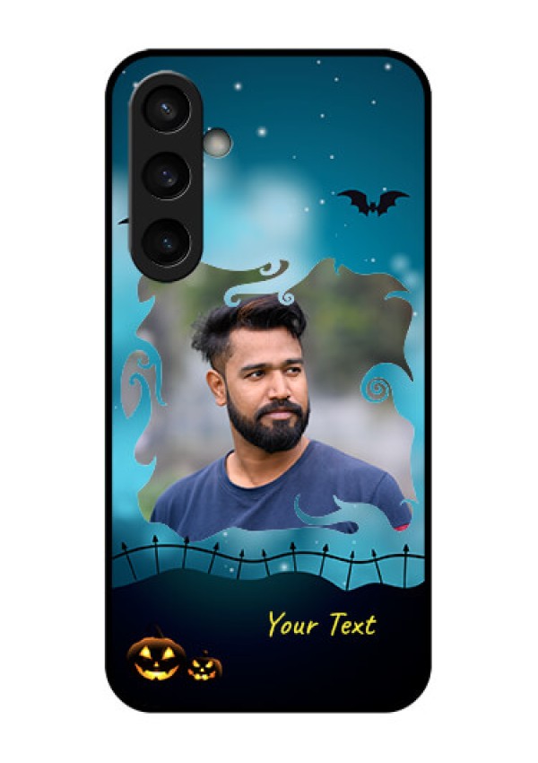 Samsung Galaxy S23 FE 5G Custom Glass Phone Case - Halloween Frame Design