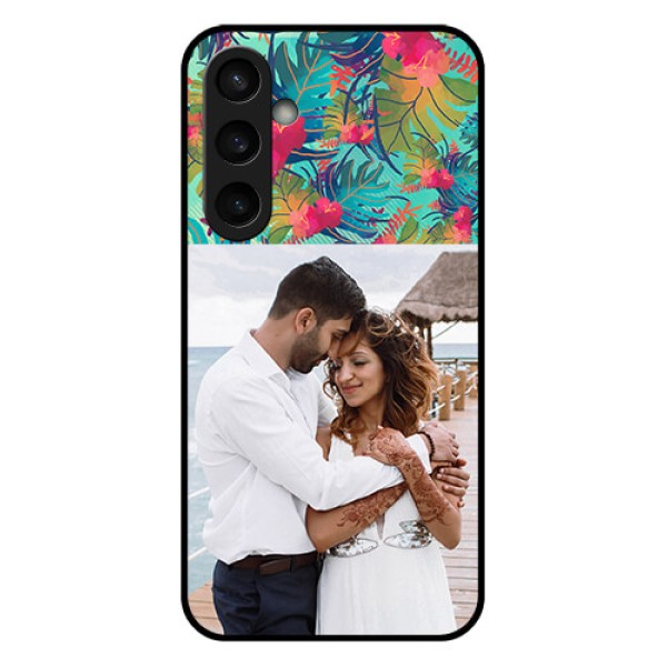 Samsung Galaxy S23 FE 5G Custom Glass Phone Case - Watercolor Floral Design