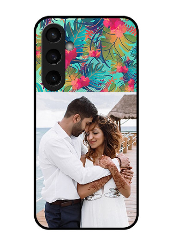 Samsung Galaxy S23 FE 5G Custom Glass Phone Case - Watercolor Floral Design