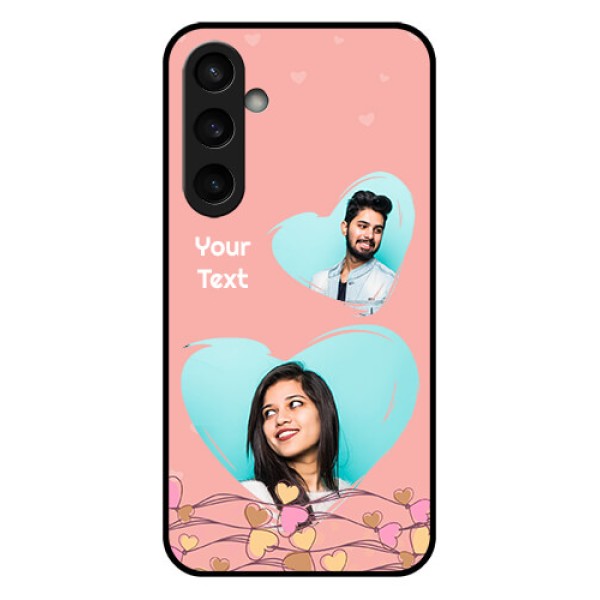 Samsung Galaxy S23 FE 5G Custom Glass Phone Case - Love Doodle Design