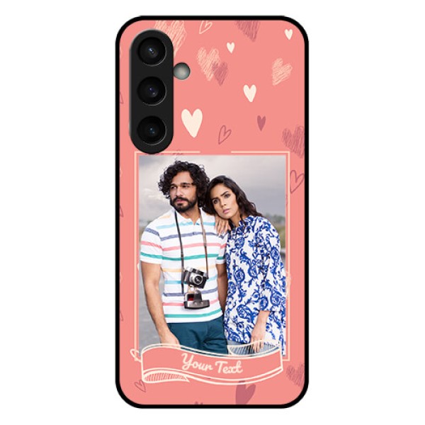 Samsung Galaxy S23 FE 5G Custom Glass Phone Case - Love Doodle Art Design Samsung Galaxy S23 FE 5G Custom Glass Phone Case - Love Doodle Art Design