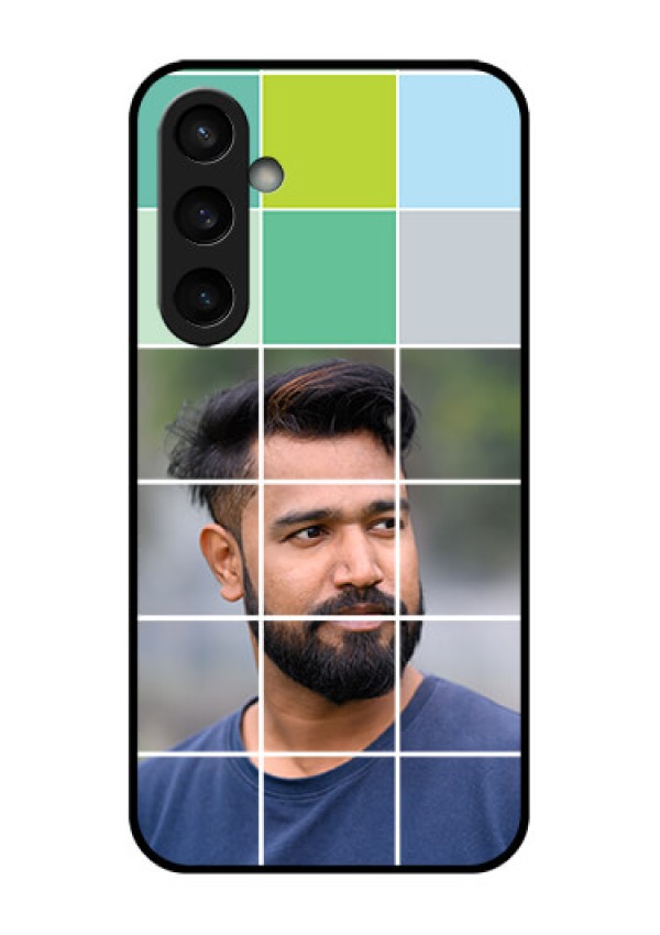 Samsung Galaxy S23 FE 5G Custom Glass Phone Case - With White Box Pattern