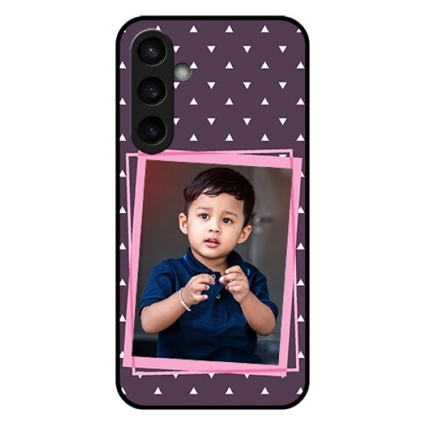 Samsung Galaxy S23 FE 5G Custom Glass Phone Case - Triangle Pattern Dotted Design Samsung Galaxy S23 FE 5G Custom Glass Phone Case - Triangle Pattern Dotted Design