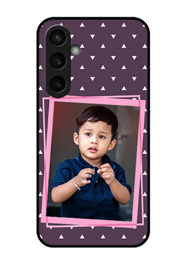 Samsung Galaxy S23 FE 5G Custom Glass Phone Case - Triangle Pattern Dotted Design
