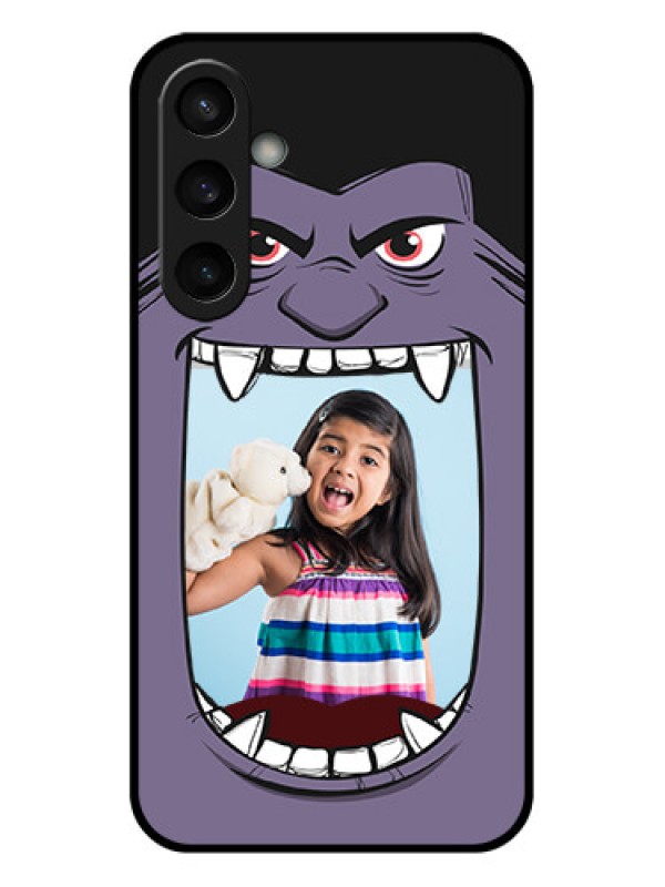 Custom Samsung Galaxy S23 FE 5G Custom Glass Phone Case - Angry Monster Design