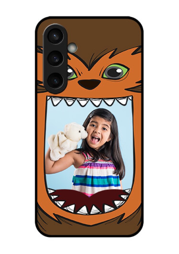 Samsung Galaxy S23 FE 5G Custom Glass Phone Case - Owl Monster Back Case Design