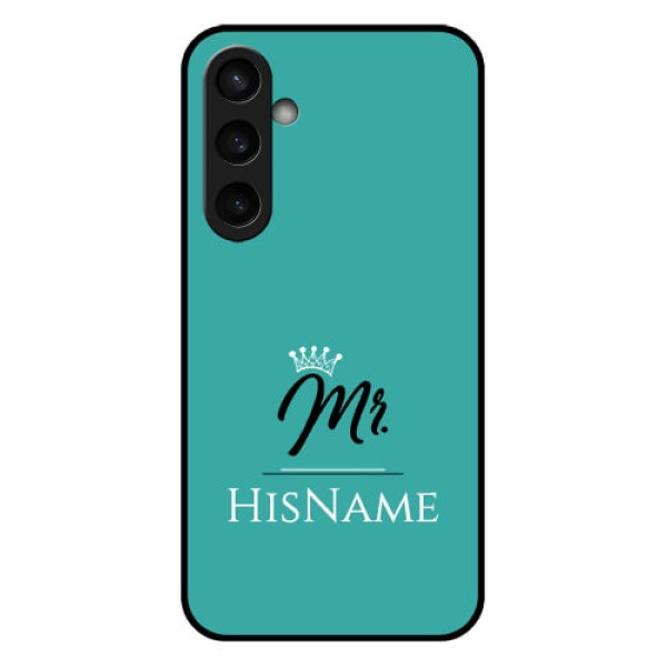 Samsung Galaxy S23 FE 5G Custom Glass Phone Case - Mr With Name Design