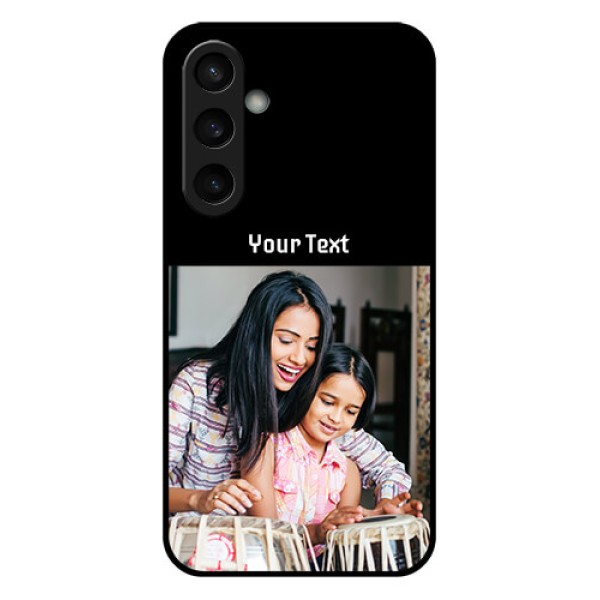 Samsung Galaxy S23 FE 5G Custom Glass Phone Case - Photo With Name Design