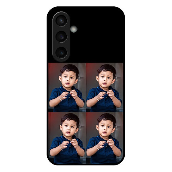 Samsung Galaxy S23 FE 5G Custom Glass Phone Case - 4 Image Holder Design