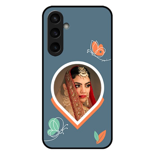 Samsung Galaxy S23 FE 5G Custom Glass Phone Case - Droplet Butterflies Design Samsung Galaxy S23 FE 5G Custom Glass Phone Case - Droplet Butterflies Design