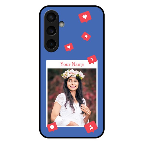 Samsung Galaxy S23 FE 5G Custom Glass Phone Case - Like Share And Comment Design