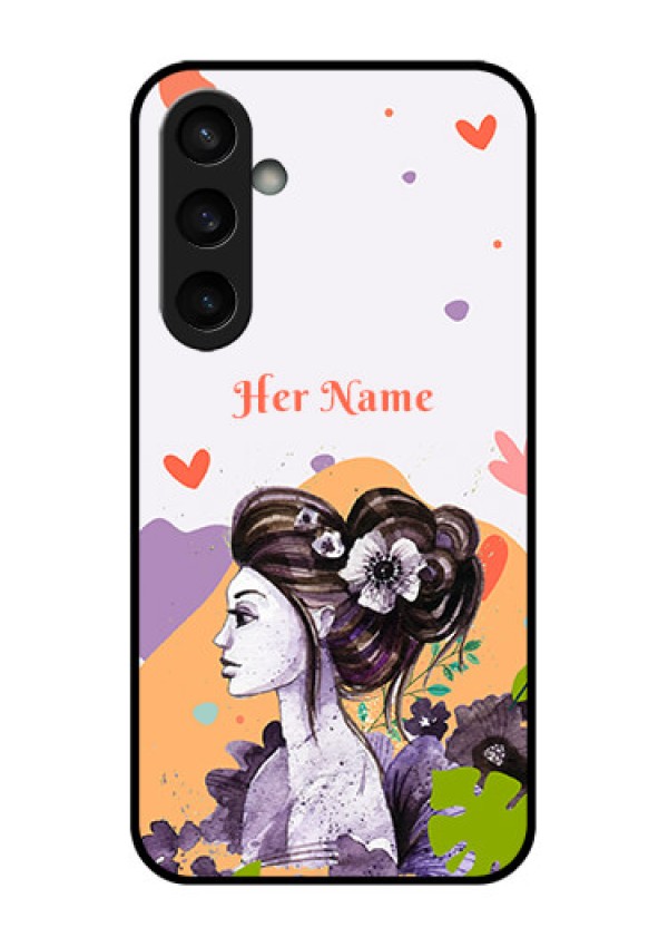Samsung Galaxy S23 FE 5G Custom Glass Phone Case - Woman And Nature Design