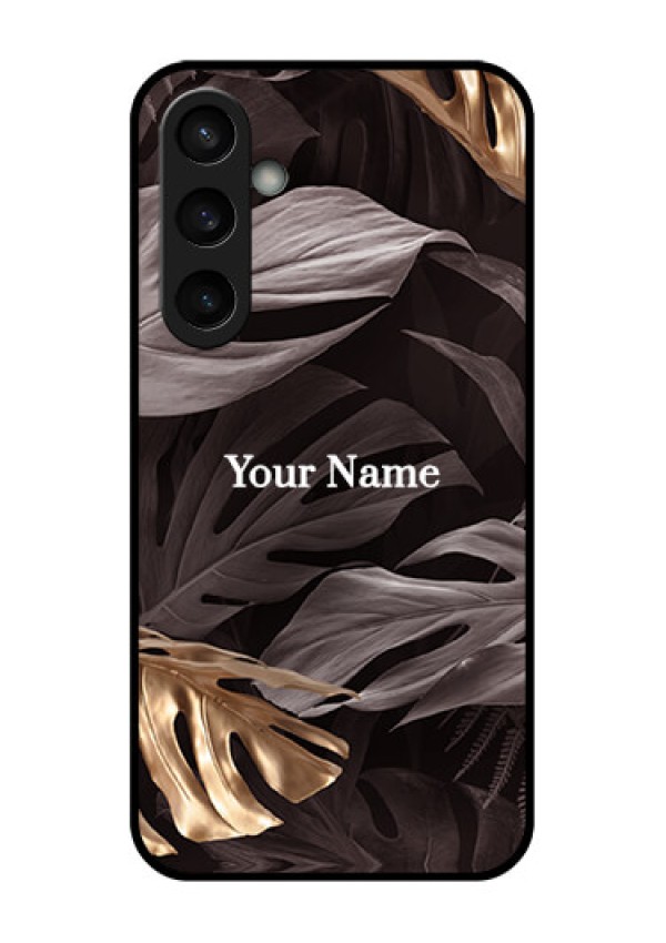 Samsung Galaxy S23 FE 5G Custom Glass Phone Case - Wild Leaves Digital Paint Design