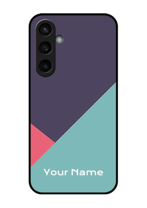 Samsung Galaxy S23 FE 5G Custom Glass Phone Case - Tri Color Abstract Design