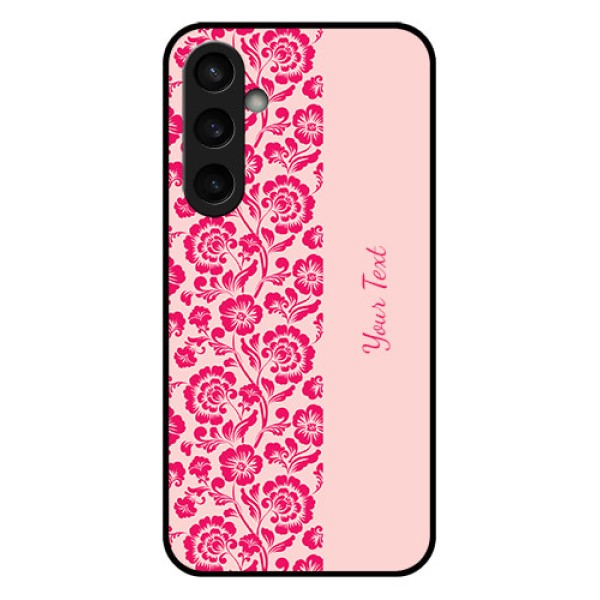 Samsung Galaxy S23 FE 5G Custom Glass Phone Case - Attractive Floral Pattern Design