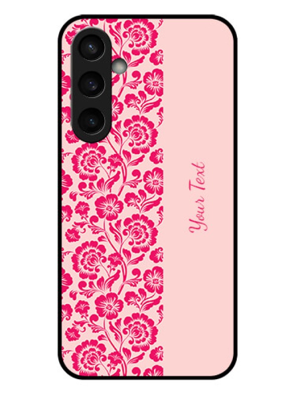 Custom Samsung Galaxy S23 FE 5G Custom Glass Phone Case - Attractive Floral Pattern Design