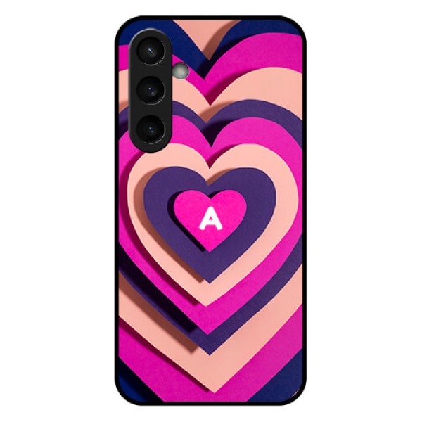 Samsung Galaxy S23 FE 5G Custom Glass Phone Case - Cute Heart Pattern Design Samsung Galaxy S23 FE 5G Custom Glass Phone Case - Cute Heart Pattern Design