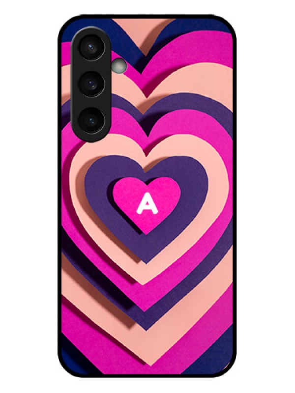 Custom Samsung Galaxy S23 FE 5G Custom Glass Phone Case - Cute Heart Pattern Design